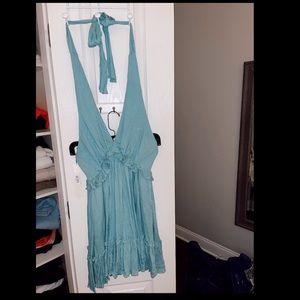 NWT Exclusive HALTER NECK ROMPER DRESS